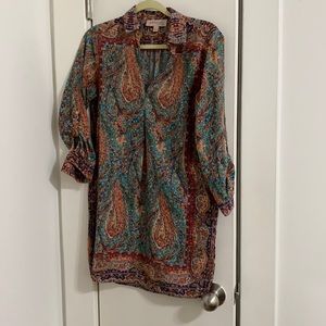 Paisley shift dress